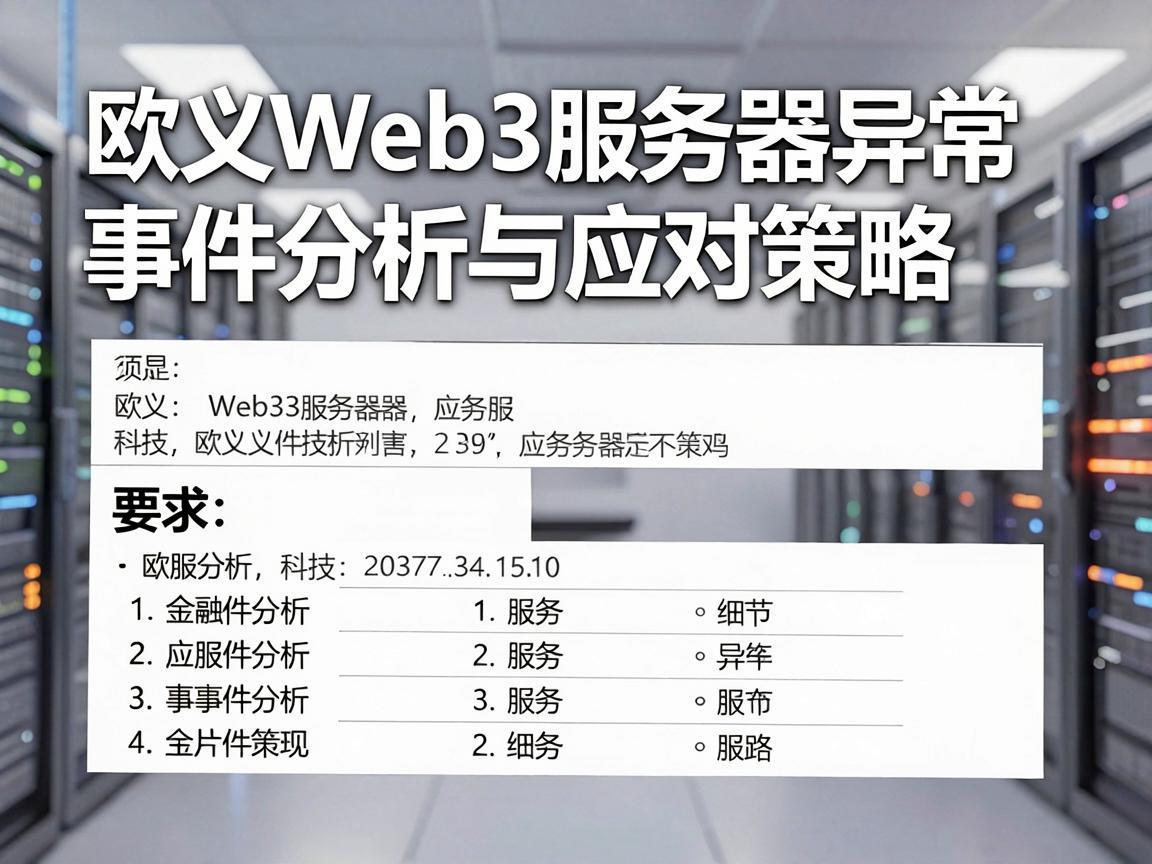 欧义Web3服务器异常事件分析与应对策略