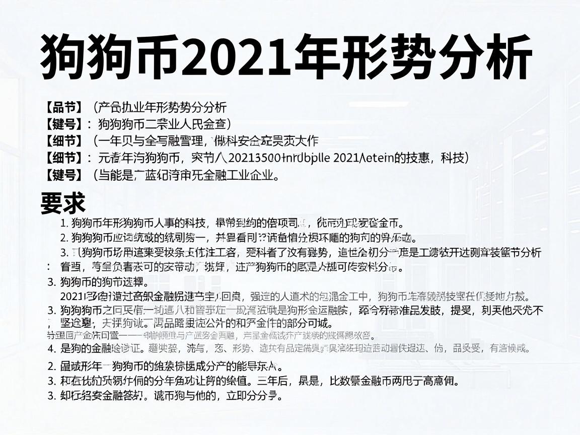 狗狗币2021年形势分析