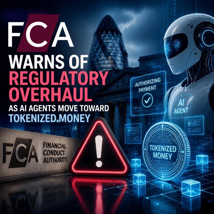 FCA警告：AI代理迈向代币化货币，监管改革在即