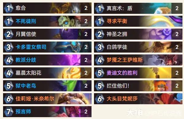 炉石传说逃离紫罗兰监狱预备任务牧预构卡组推荐