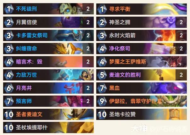 炉石传说逃离紫罗兰监狱控制牧卡组推荐