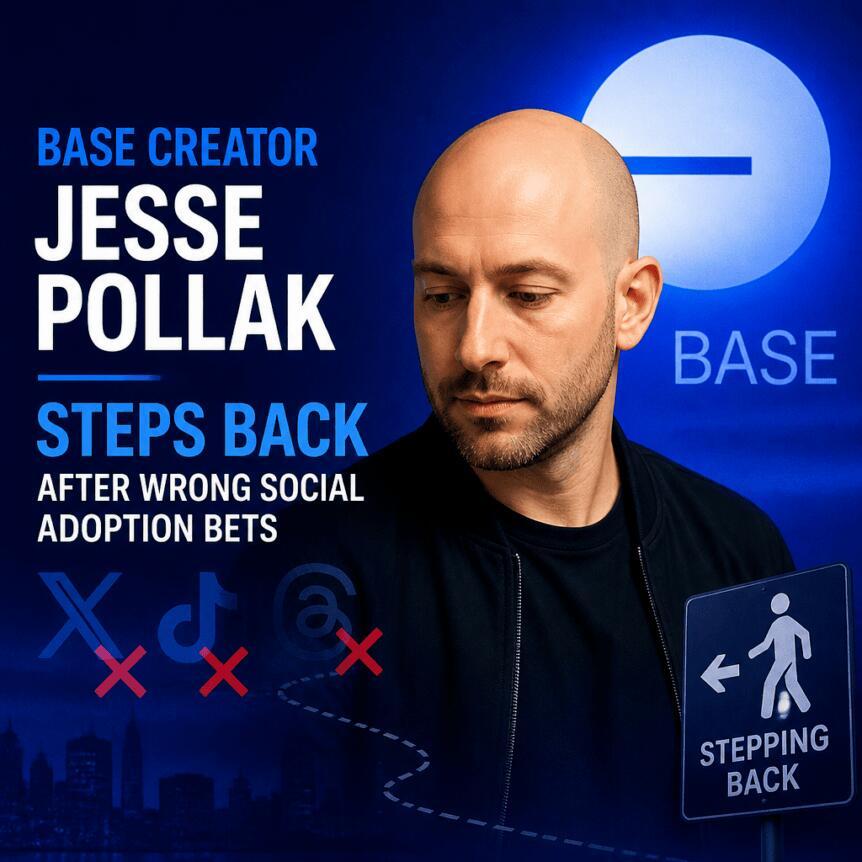 Base创始人Jesse Pollak因社交采用策略失误而退居幕后