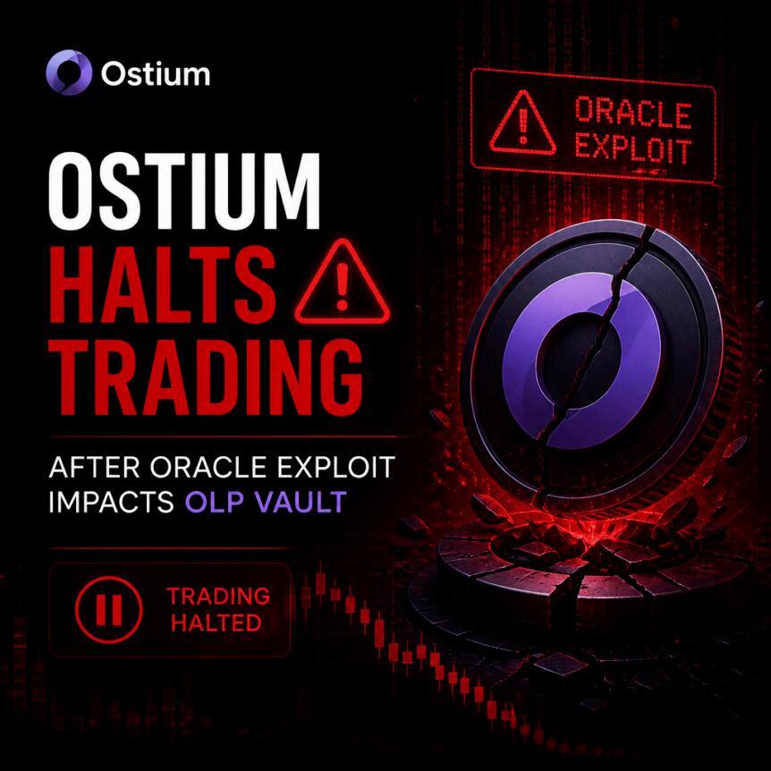 Ostium因预言机漏洞影响OLP金库，暂停交易