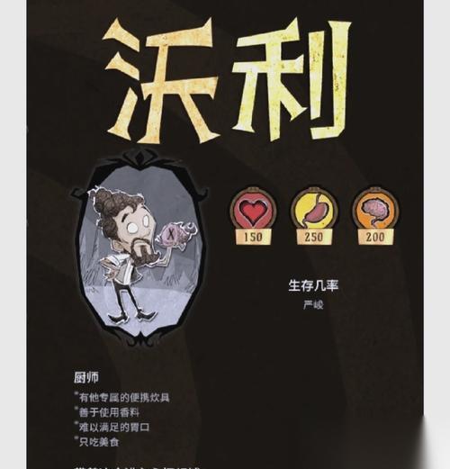 饥荒 游戏人物介绍 饥荒 游戏人物全面解析