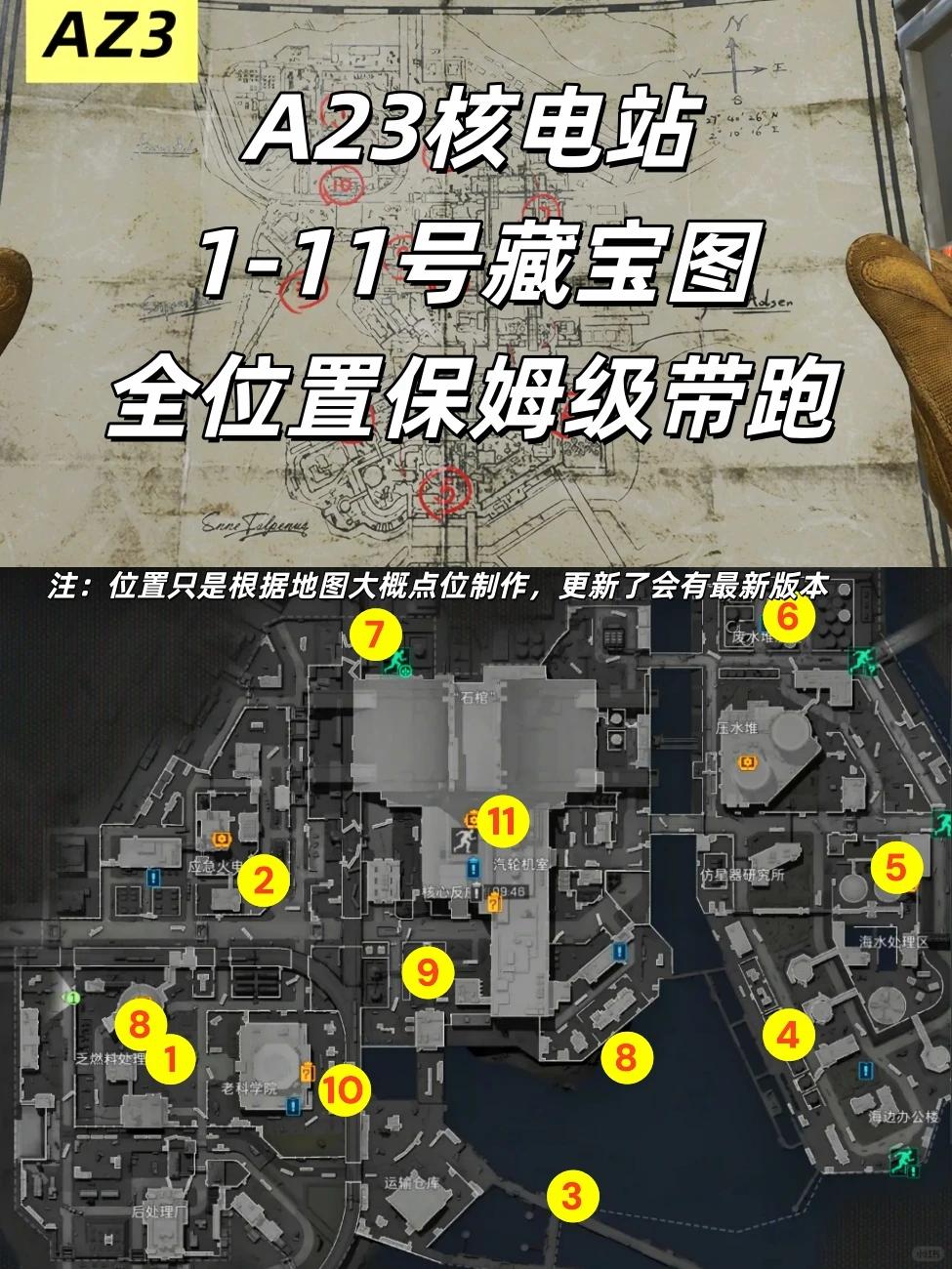 三角洲行动AZ3藏宝图点位大全2026