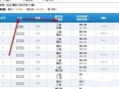 怎么用12306查询车站时刻表